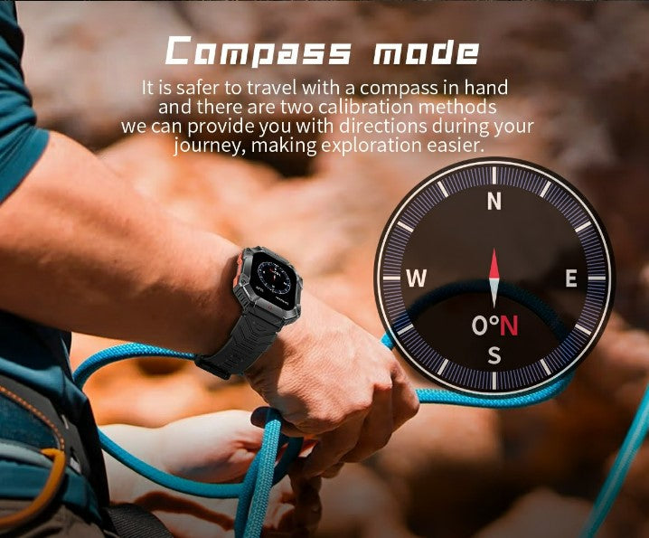 KR80 Bluetooth HD Heal Monitoring Smart Watch - Vinyl_9